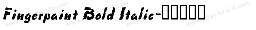 Fingerpaint Bold Italic字体转换